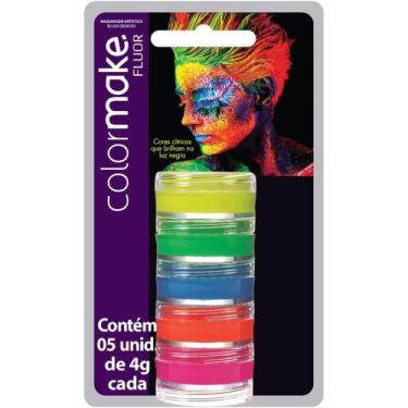 Imagem de Pintura Facial Cremosa 5 Cores Fluor - Colormake