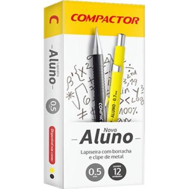 Imagem de Lapiseira 0.5MM Aluno 05 Metálica CX com 12 - Compactor