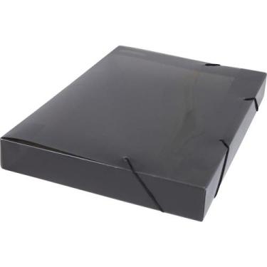 Imagem de Pasta ABA Elástica Plástica Ofício 40MM Fume SOFT Pacote com 10 - Poli