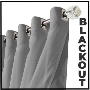 Imagem de cortina blackout Veneza para varão ilhios 5,50 x 2,90 marro - Bravin C