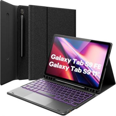 Imagem de Capa com Teclado para Samsung Galaxy Tab S9 FE 5G 10.9" - Preta