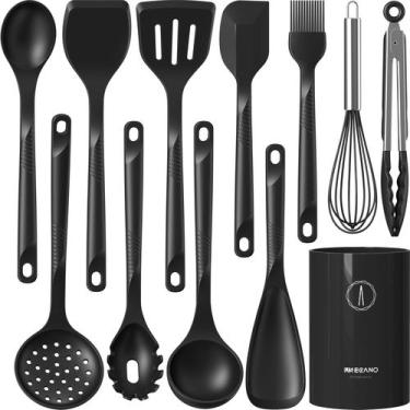 Imagem de Conjunto de Utensílios de Cozinha USECANO em Silicone Resistente a Cal