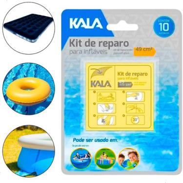Imagem de Kit Reparo Colchão Inflavel Boia Piscina Conserto Tampa Furo - Kala