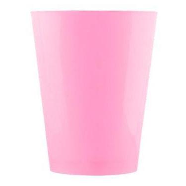 Imagem de Copo de acrílico rosa 200ml strawplast c/10
