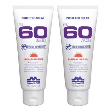 Imagem de Kit 2 Bloqueador Protetor Solar E Repelente Contra Insetos FPS 60 Prof