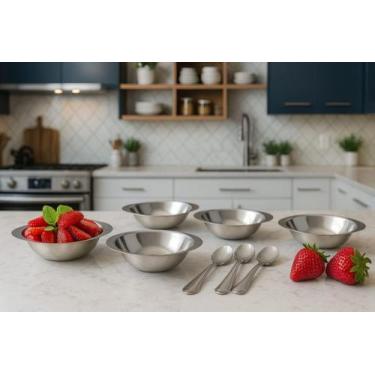 Imagem de Conjunto Inox Sobremesa Clássico 12 Peças Ravinox