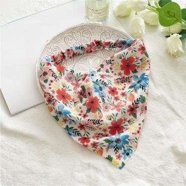 Imagem de Acessório feminino floral elástico Boho para amarrar cabelo