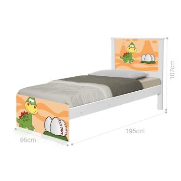 Imagem de Cama Solteiro Adesivada Dinossauro Baby