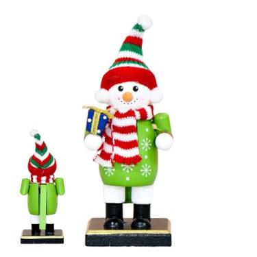 Imagem de Bonecos de quebra-nozes de Natal, estátuas de quebra-nozes de madeira, decoração de Natal | decorações festivas escultura de mesa para adultos cornija prateleira armário crianças estudo quarto