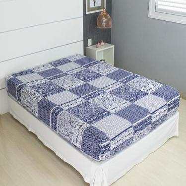 Imagem de Lençol Avulso Queen Estampado COZZILAR - Malha 100% Algodão com Elásti