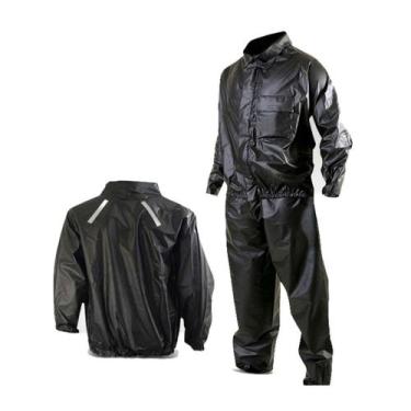 Imagem de Capa De Chuva Conjunto Motoqueiro Plastnova Preto Gg