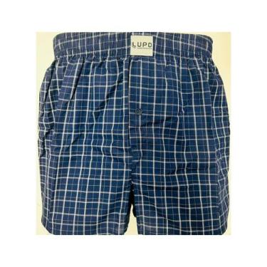 Imagem de Samba Canção Lupo 18613-001 Xadrez Tecido Plano Algodão T. P/GG, GG, 2