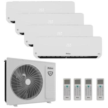 Imagem de Ar-condicionado Multi Split Philco Quadri Split 4X12K Inverter Quente 