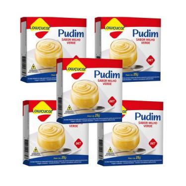 Imagem de Kit Pudim De Milho Verde Zero Açúcar - Lowçucar 5 Unidades 25g