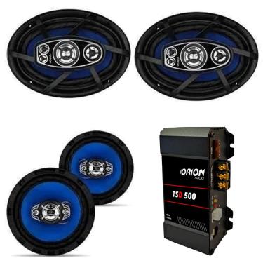 Imagem de Kit Auto Falante 6 Pol + 6x9 310 W + Modulo 100w + Antena