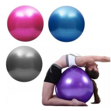 Imagem de Bola Massagem Pilates 65cm Lisa Yoga Fitness - Temdetudomesmo