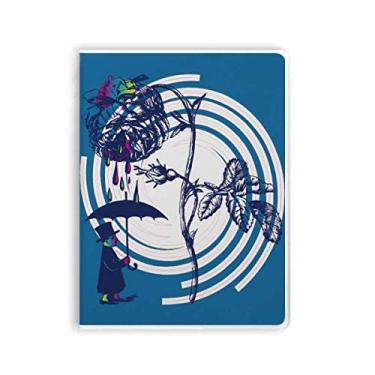 Imagem de Plant Leaves — Chapéu de guarda-chuva rosa com estampa de flores e pasta de goma