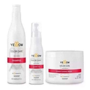 Imagem de Yellow Color Care Shampoo 500ml  Masc 500Gr  Leave-In 125ml