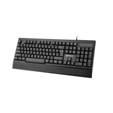 Imagem de Teclado Com Fio Ergonômico Preto Mixie X200 - PinpinStore