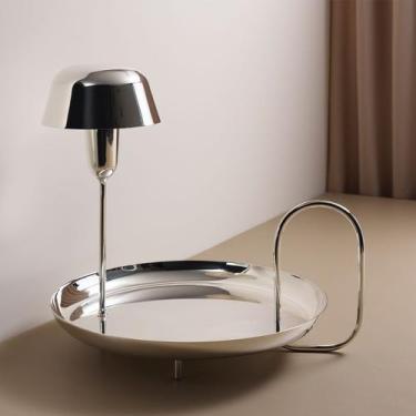 Imagem de Luminária Loops com Bandeja Prata - St James