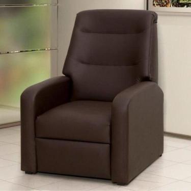 Imagem de Poltrona Reclinável Classic 2 Posições - Marrom - Matrix, Marrom