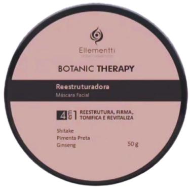 Imagem de Botanic Therapy Reestruturador Mascara Facial, Ellementti, Firma Tonifica Revitaliza Reestrutura 50G