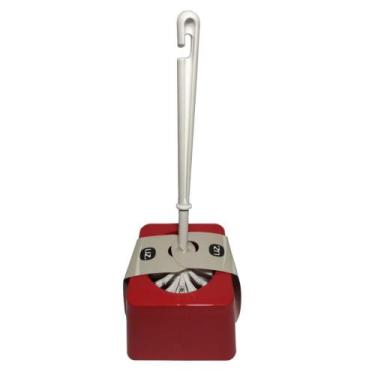 Imagem de Suporte com Escova Sanitaria Slim Vermelho Solido de Plastico UZ - UZ 