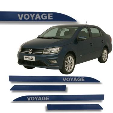 Imagem de Jogo Friso Lateral Voyage Ponta de Faca Grafia Cores Volks - Macall, A