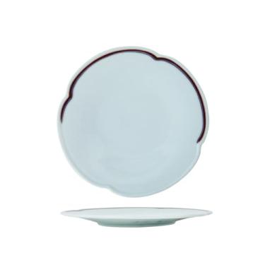 Imagem de Prato requintado de cerâmica esmaltada estilo ocidental especial para colocar mesas em restaurantes japoneses - bandeja de 21 cm