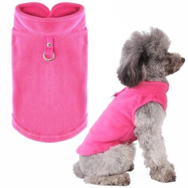 Imagem de Suéter para cães Petcare, colete de lã para cães pequenos, rosa choque