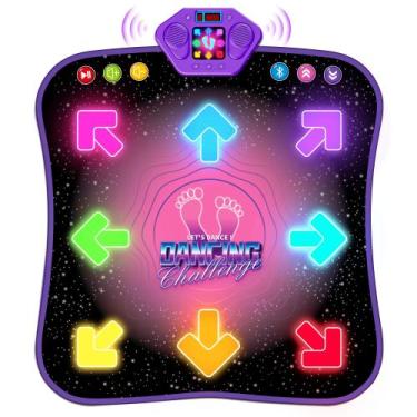 Imagem de Dance Mat Flooyes para crianças de 3 a 12 anos com Bluetooth e 5 jogos