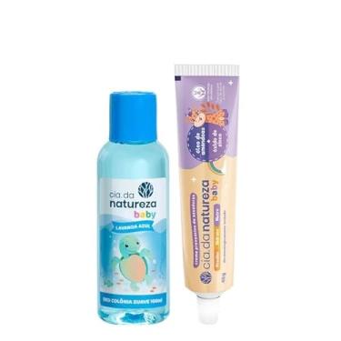 Imagem de Cia da Natureza Kit Baby Deo Colônia Suave Lavanda Azul e Creme de Assaduras Óleo de Amêndoas