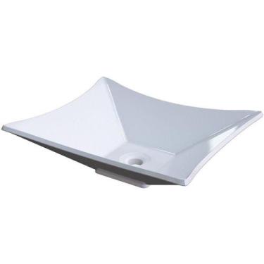 Imagem de Cuba De Apoio Retangular C01 Para Banheiro Lux L38 Branco - LYAM DECOR