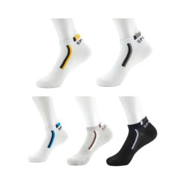 Imagem de 10 Pares de Meias de Barco Masculinas - Respiráveis, Absorventes de Su