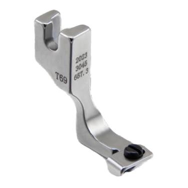 Imagem de Deevoka Pés de calcador de zíper adequados para máquinas de costura industriais únicas, pé de calcador de zíper invisível ajustável durável universal