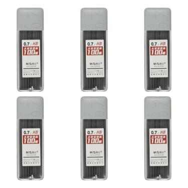 Imagem de PATIKIL 600 peças de grafite mecânico HB, refil de grafite preto de 0,7 mm, refil de lápis resistente à quebra para materiais de escrita, cinza
