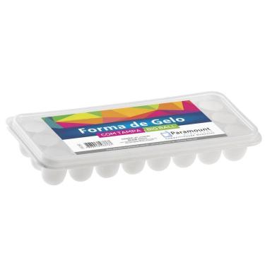 Imagem de Forma De Gelo C/tampa 24 Cavidades Big Ball - Paramount 847 Cor Branco
