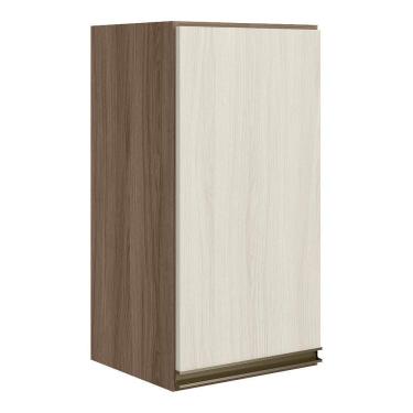 Imagem de Armario Aereo 1p Mdf 40 Cm Kali 12202 Carvalho Toq Bianco Toq Nicioli Carvalho Toq Bian...