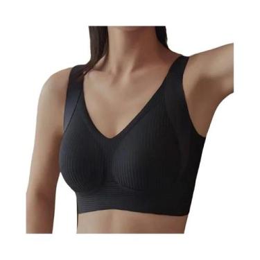 Imagem de Sutiã Sem Costura Push up Sem Fio Para Mulheres, Lingerie Macia, Confo
