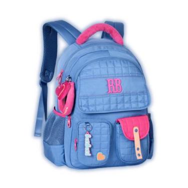 Imagem de Mochila Costas Rebecca Bonbon Juvenil Escola Creche Passeio, Azul