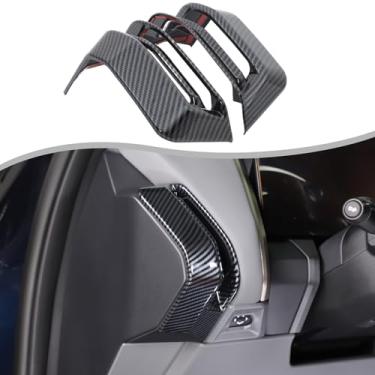 Imagem de Adesivo de acabamento de capa de moldura decorativa para tomada de ar condicionado lateral compatível com BMW X3 2025 2026 painel lateral ar condicionado adesivo de saída de ar acessórios de