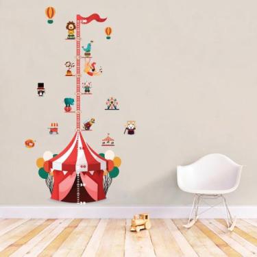 Imagem de Régua de Crescimento Infantil Circo - TaColado.