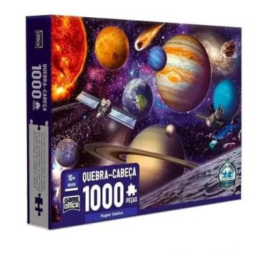 Imagem de Quebra Cabeça Puzzle 1000 Pçs Viagem Cósmica Game Office - Congratulat