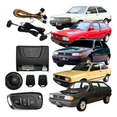 Imagem de Kit Alarme Automotivo Completo FKS VW+Chave Canivete C/Lâmina+ 2Contro