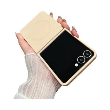 Imagem de Capa De Silicone Líquido Magnético Macio Para Samsung Galaxy Z Flip 7 