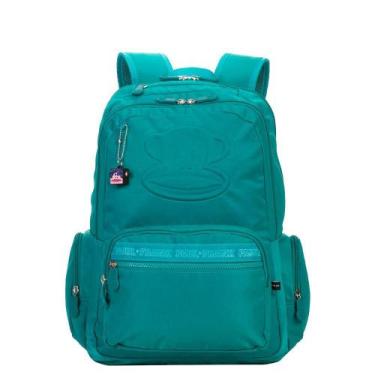 Imagem de Mochila Grande 2 Compartimentos Paul Frank Classics Verde - Esmeralda,