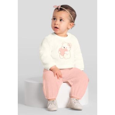 Imagem de Macacão bebê menina de ursinho Mundi, G, Natural