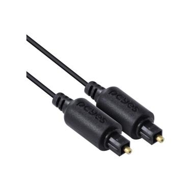 Imagem de Cabo Óptico Digital Toslink Macho Pod-1 Áudio 7.1 Dolby DTS Baixa Atenuação 1m Pcyes