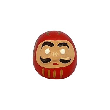 Imagem de Kit 2 Boneco Daruma Omiyague Presente Buda Sorte Amuleto 4,0 cm