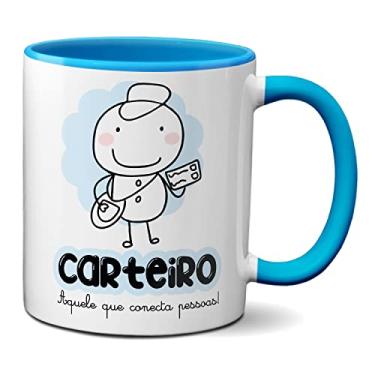 Imagem de Caneca Carteiro Aquele Que Conecta As Pessoas! Presente (Azul)